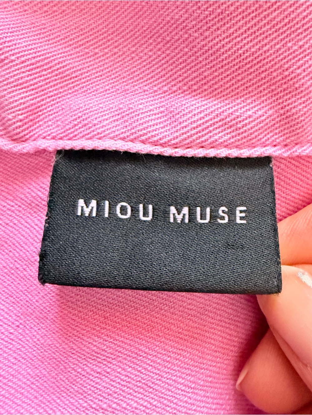 Miou Muse Pink Utility Jumpsuit with Tie Waist - Size Medium - Picture 10 of 11